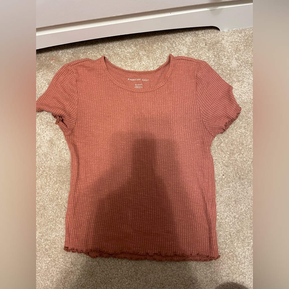 Brown American eagle top size xs